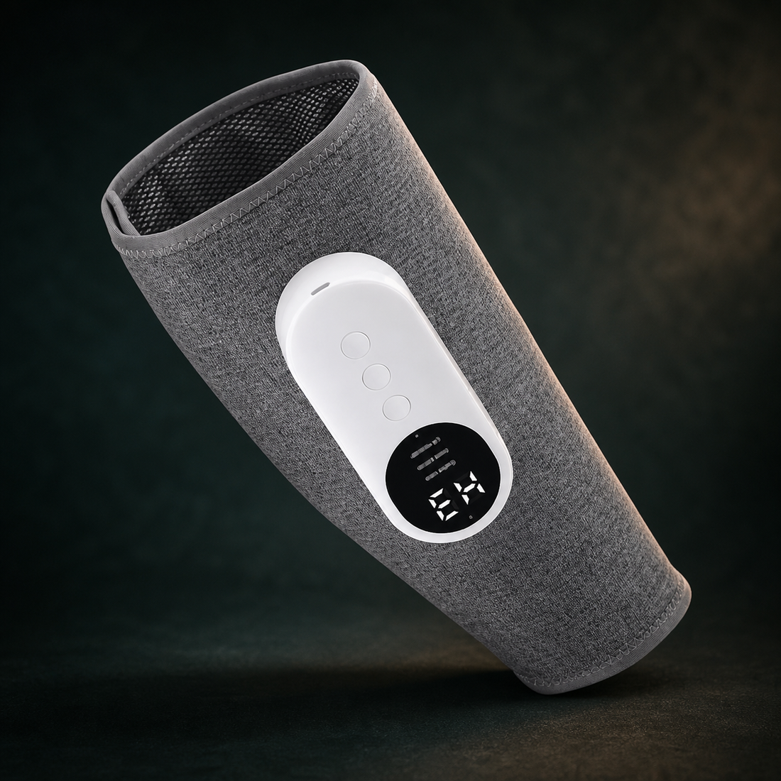 Close premium view of the AuraZen AirRecover fabric, mesh lining and integrated controller.
